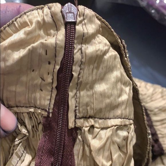 Striped Silk Maxi Skirt With Side Zipper - Picture 5 of 8